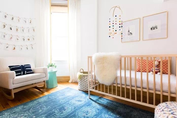 Inspiration pour la chambre de bébé minimaliste moderne