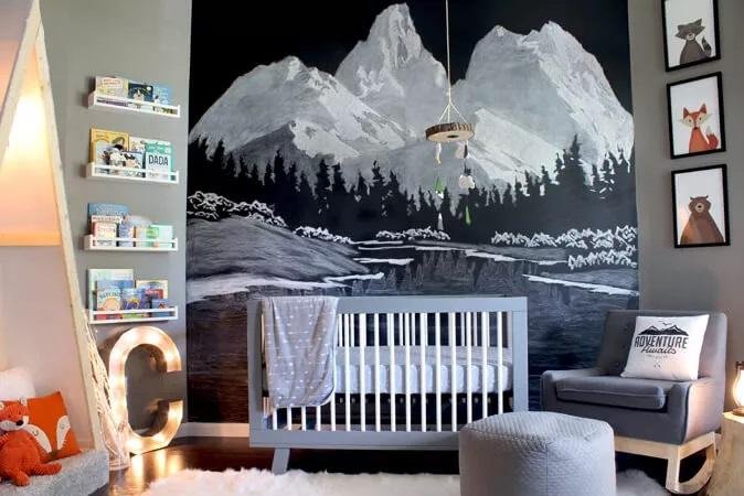 Tableau noir mural