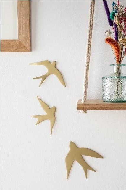 deco oiseaux dorés