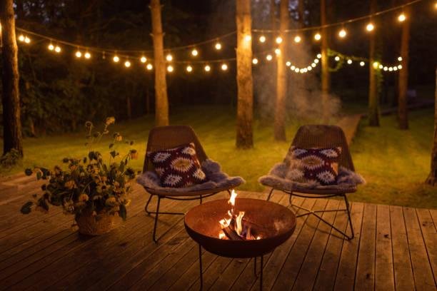 L'éclairage est le plus important pour une décoration guinguette
