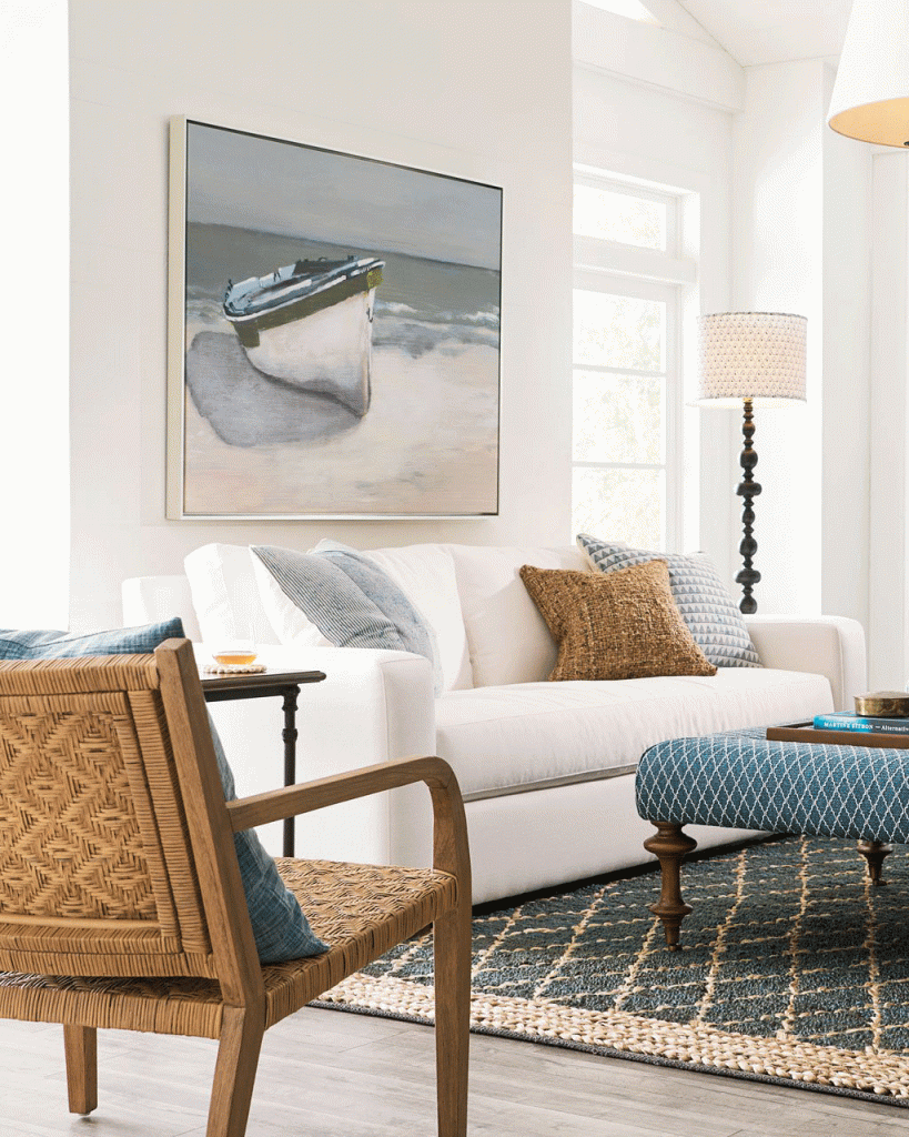 Un grand tableau pour décorer au-dessus de votre canapé