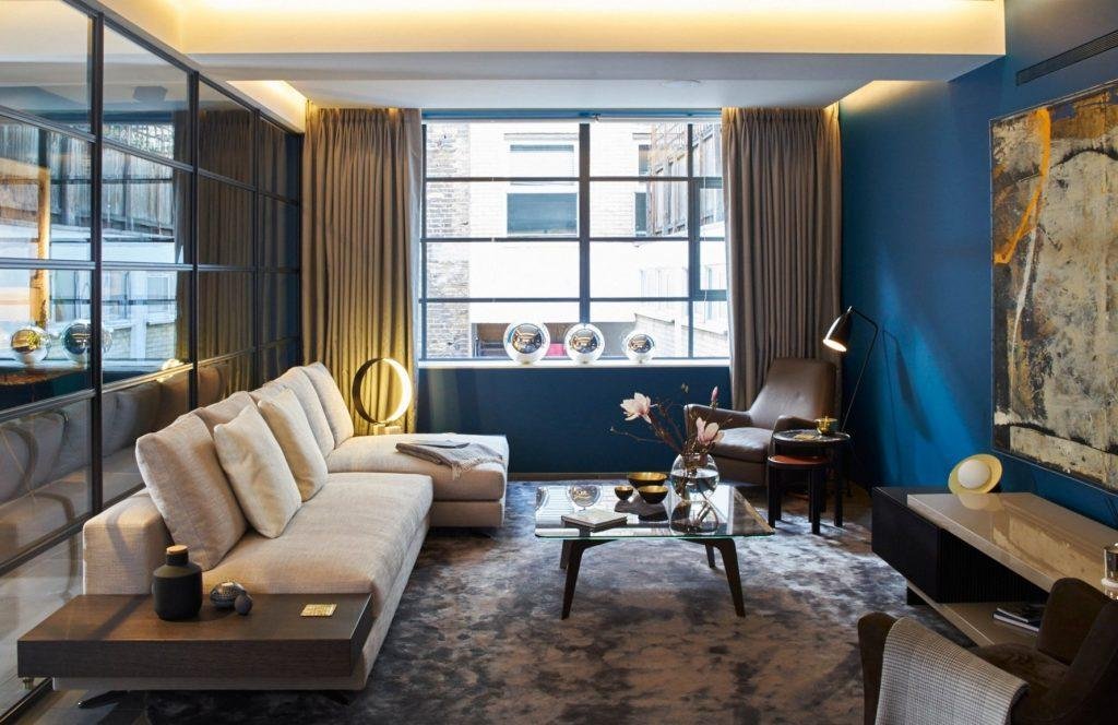 Une déco bleu canard et jaune