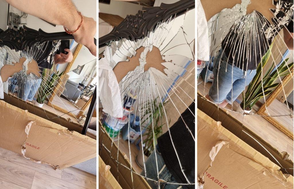 problème livraison miroir zara home