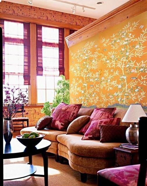 La couleur bordeaux et la couleur orange