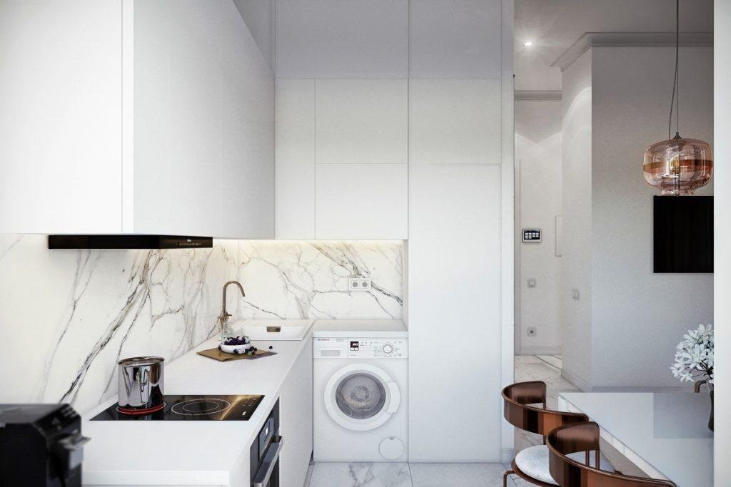 Cuisines en L avec fenêtre 1
