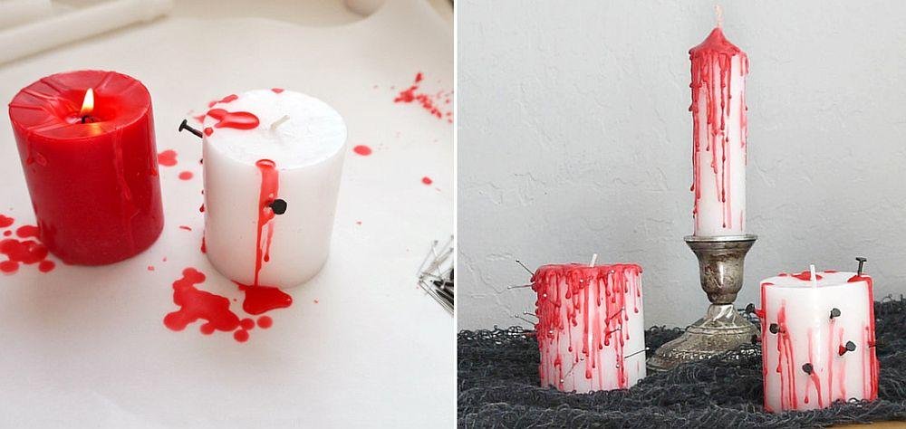 bougies deco halloween
