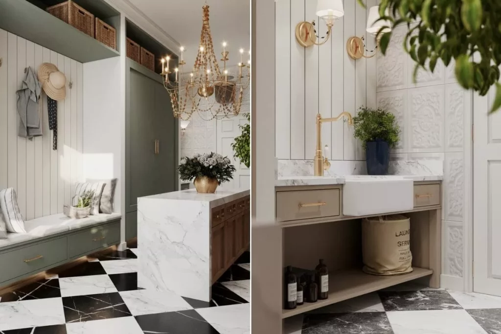 Tendances déco 2023 buanderie et vestiaire design