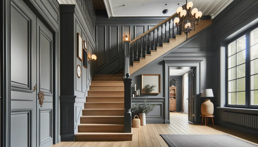 Idée de peinture pour un escalier en bois