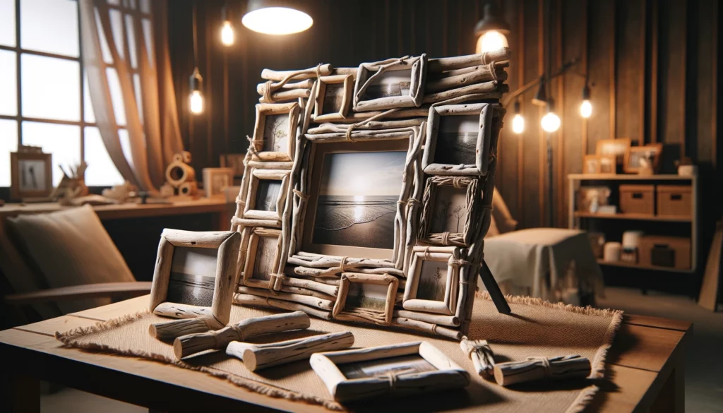 DIY Cadres photos bois flotté