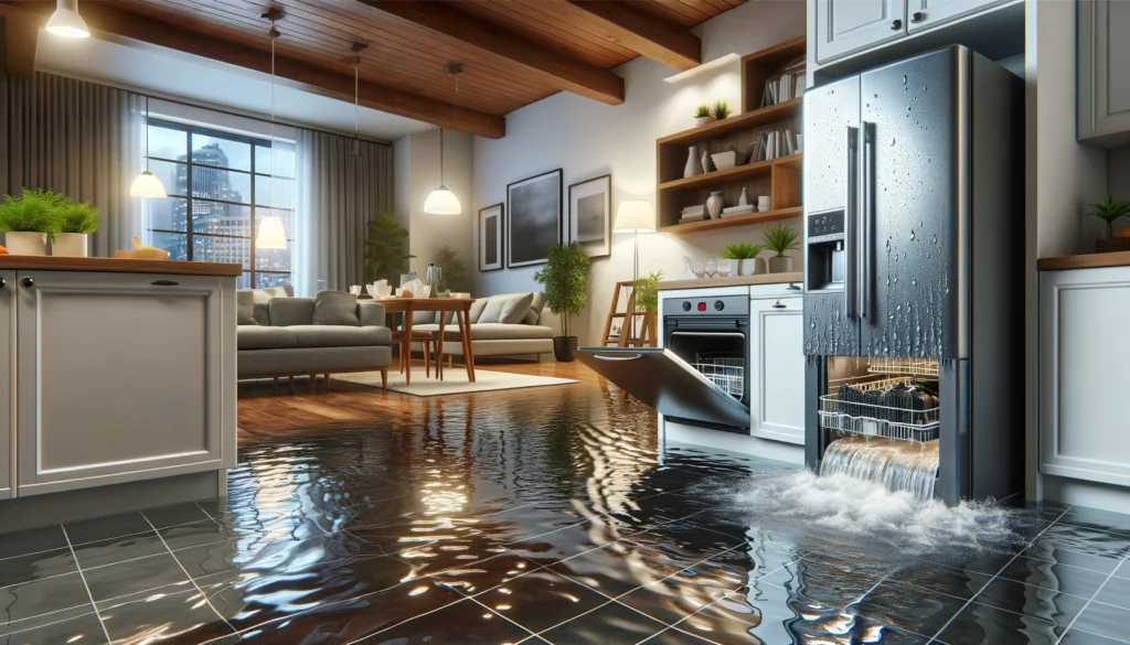 Les spécificités pour les dégâts des eaux dans la cuisine