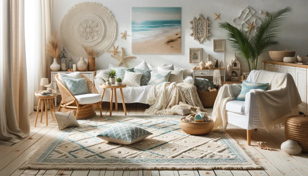 Style plage et tapis marocain
