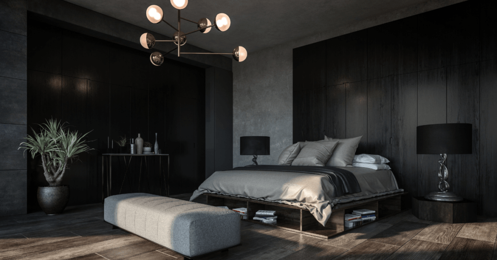 Créer un cocon douillet avec des idées de chambres noires pour un sommeil réparateur