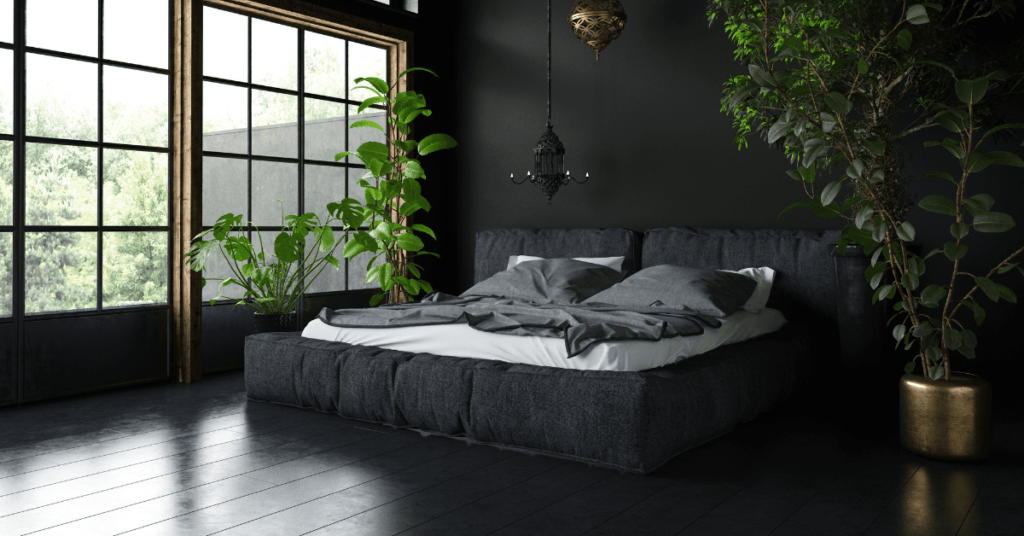 Idées de chambres noires pour un espace de couchage audacieusement unique