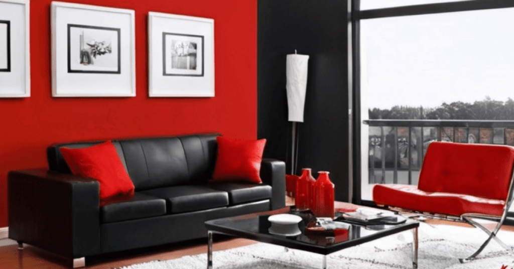 Des combinaisons de couleurs de noir et de rouge