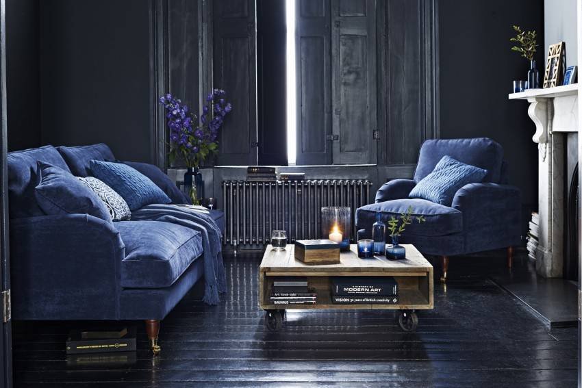 Indigo dans différents styles de design