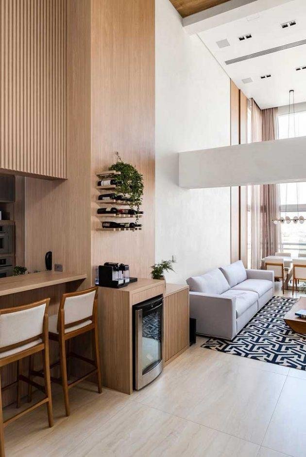 Meubles pour le coin café dans le salon plan de travail, bar, etc.