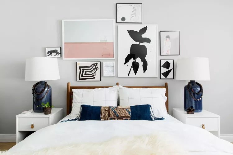 Jouez avec les lignes pour aménager une toute petite chambre