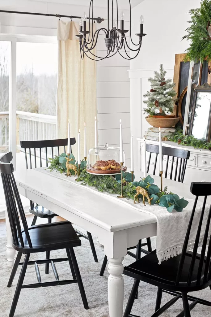 Un chemin de table pour sublimer votre table déco de noël