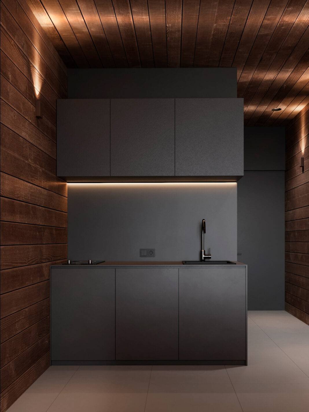 Une mini maison avec une cuisine petite mais moderne