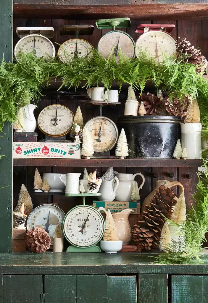Verts terreux et bruns foncés pour votre table déco de Noël