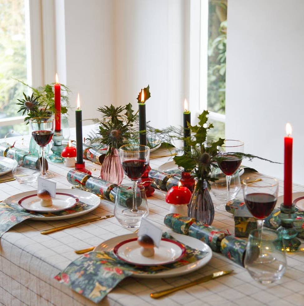 Verrerie en cristal pour la déco de table de Noël
