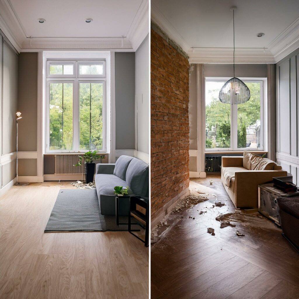 Agrandissement d'un salon par suppression d'une cloison : travaux à déclarer à l'assurance habitation Agrandissement d'un salon par suppression d'une cloison : travaux à déclarer à l'assurance habitation