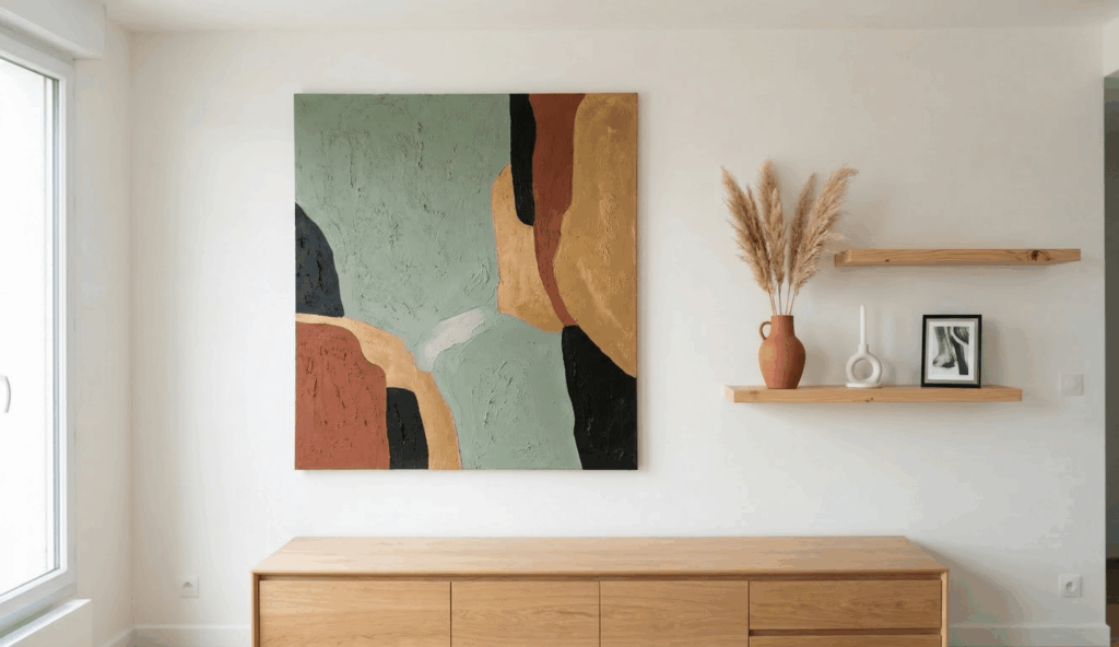 L'Art Mural Abstrait pour Créer une Cohérence Visuelle