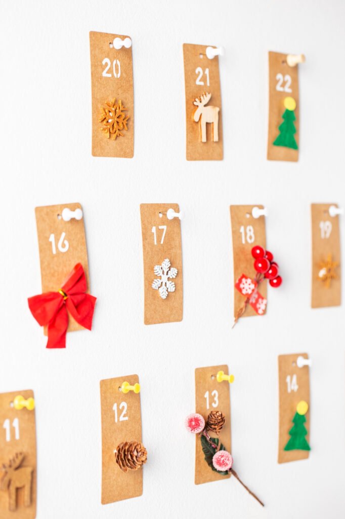 calendrier Avent DIY mural graphique