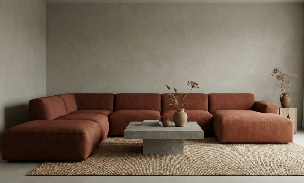 Terra-Cotta Profond et Tons Fumés