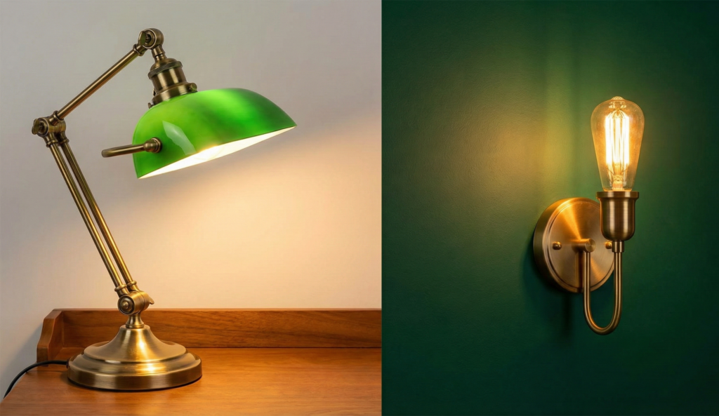 La lampe de bureau en laiton l'icône La Vie en Prose