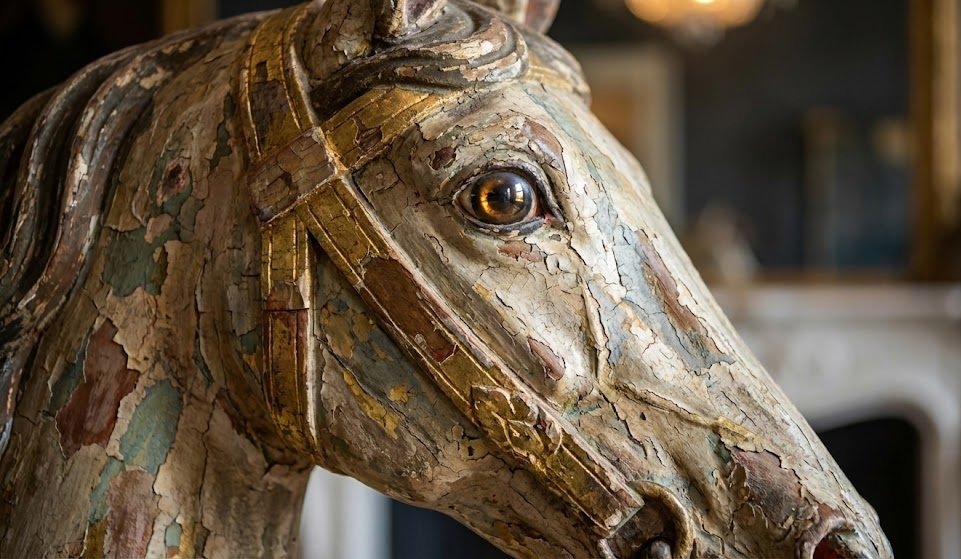 Les formes sculpturales  chevaux de manège et accessoires de cirque