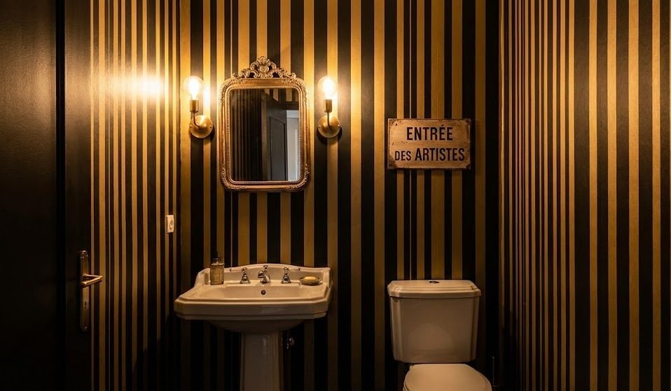 Salle de bain  WC  la touche d'humour