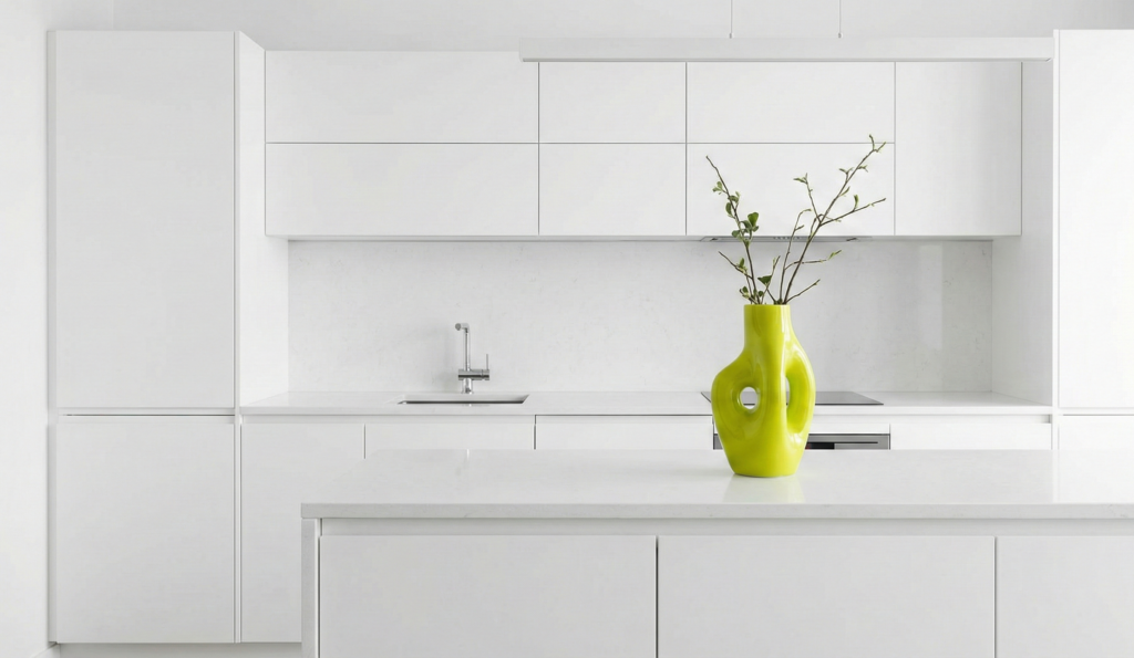 Vase couleur Wasabi en Micro-Touche